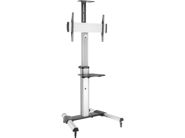 InLine 23170A, 50 kg, 94 cm (37"), 94 cm (37"), 600 x 400 mm, Korkeudensäätö, Musta, Hopea