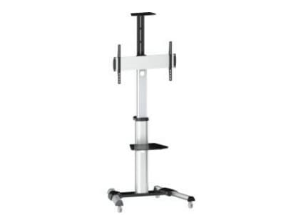 InLine 23170A, 50 kg, 94 cm (37"), 94 cm (37"), 600 x 400 mm, Korkeudensäätö, Musta, Hopea