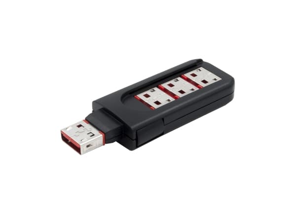 EXSYS EX-1114-R, Portinlukitsin, USB A-tyyppi, Musta, Punainen, Muovi, 4 kpl