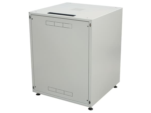 EFB Elektronik OFF-1868GR.V1RW, Itseseisova teline, 15U, 38 kg, Näppäinlukko, Harmaa