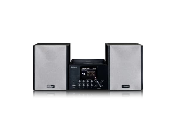 Lenco MC-250, Hjemmelydanlegg (mini), Sort, 1 plattformer, 24 W, DAB+, FM, TFT