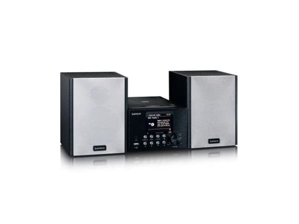 Lenco MC-250, Hjemmelydanlegg (mini), Sort, 1 plattformer, 24 W, DAB+, FM, TFT