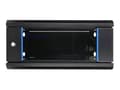 Miniatyrbild 4 av 5: Extralink - Rack skåp - väggmontering - svart - 4U - 19"