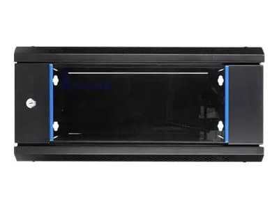 Extralink - Rack skåp - väggmontering - svart - 4U - 19"