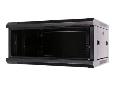 Extralink - Rack skåp - väggmontering - svart - 4U - 19"