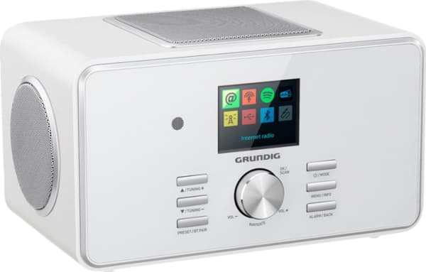 Grundig DTR 6000 X, Bärbar, Analog och digital, DAB+, FM, PTY, 8 W, TFT