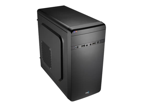 AeroCool PGS Q Series QS-180 - Tower - micro ATX - ingen strömförsörjning (ATX / PS/2) - USB/ljud