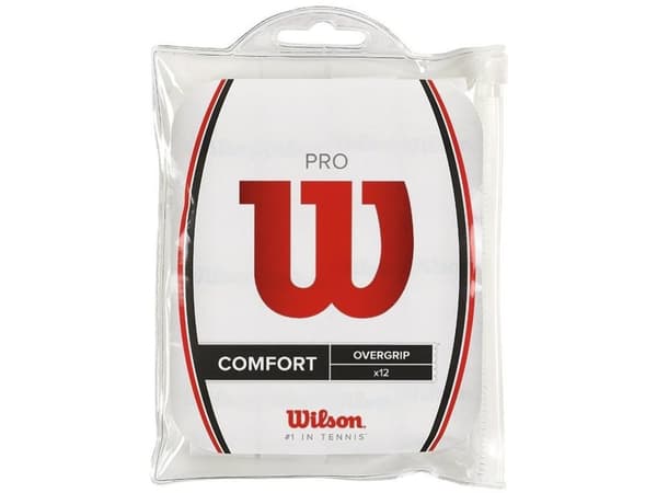 Wilson Pro Overgrip, white, 12 pcs
