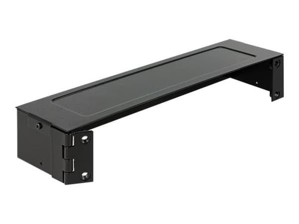 DeLOCK - Patch panel monteringsbrakett - veggmonterbar - svart - 1U - 10"