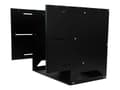 Miniatyrbilde 3 av 5: StarTech.com 8U Open Frame Wall Mount Network Rack w/ Built in Shelf - 2-Post Adjustable Depth (12" to 18") Equipment Rack - 75.2lbs (WALLSHELF8U) -