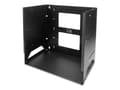 Miniatyrbilde 5 av 5: StarTech.com 8U Open Frame Wall Mount Network Rack w/ Built in Shelf - 2-Post Adjustable Depth (12" to 18") Equipment Rack - 75.2lbs (WALLSHELF8U) -
