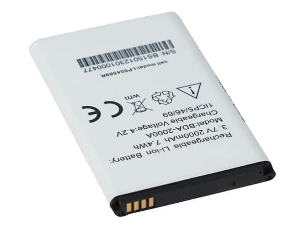 CoreParts - Batteri - Li-Ion - 1700 mAh - 6,29 Wh - sort