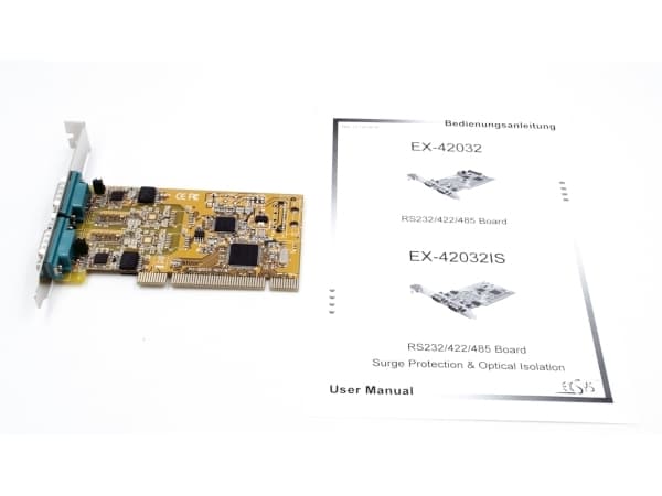 EXSYS EX-42032IS, PCI, Seriell, RS-232/422/485, 16 B, 7, 8, 1, 1.5, 2