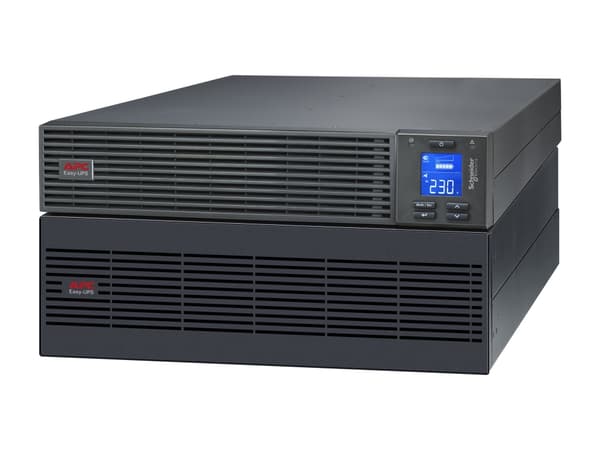 APC Easy UPS SRV SRV6KRIL - UPS (kan monteres i rack) - AC 220-240 V - 6000 watt - 6000 VA - enkeltfase - USB, RS-232 - utgangskontakter: 1 - 2U - me