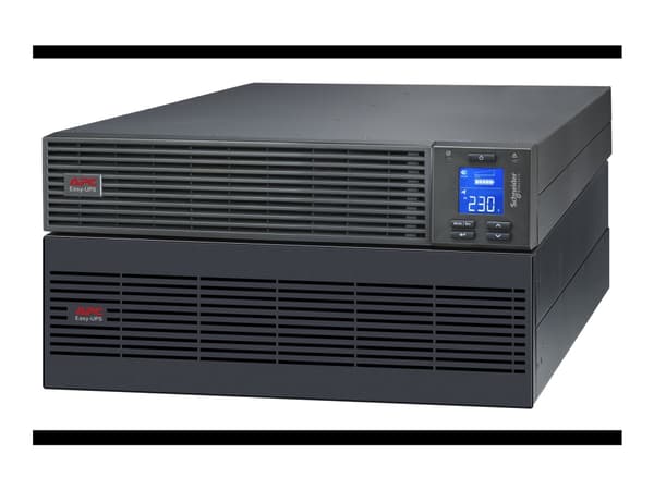 APC Easy UPS SRV SRV6KRIL - UPS (kan monteres i rack) - AC 220-240 V - 6000 watt - 6000 VA - enkeltfase - USB, RS-232 - utgangskontakter: 1 - 2U - me