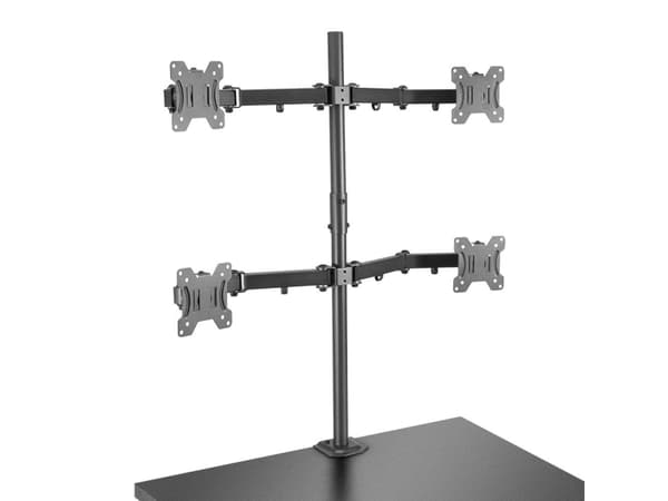 Lindy 40659 monitorin kiinnike ja jalusta 71,1 cm (28") Ruuvit Musta