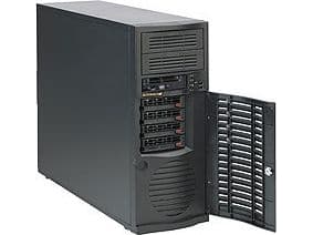 Supermicro SC733 TQ-668B - Tower - utvidet ATX (E-ATX) - SATA/SAS - hot-swap 668 watt - svart - USB
