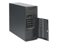 Supermicro SC733 TQ-668B - Tower - utvidet ATX (E-ATX) - SATA/SAS - hot-swap 668 watt - svart - USB Sort