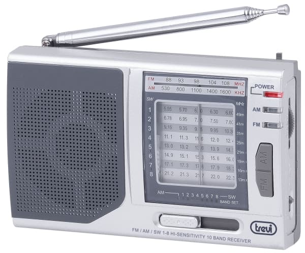 Trevi MB 728, Bærbar, Analog, AM, FM, SW, 87,5 - 108 MHz, 520 - 1620 kHz, 8550 - 22300 kHz