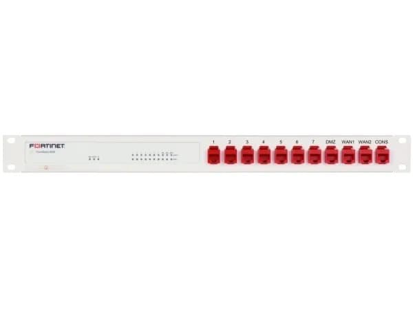 Rackmount.IT RM-FR-T10 - Rack-monteringssett - RJ-45 X 11 - RAL 9003, signalhvit - 1U - 19" - for Fortinet FortiGate 60E, 61E
