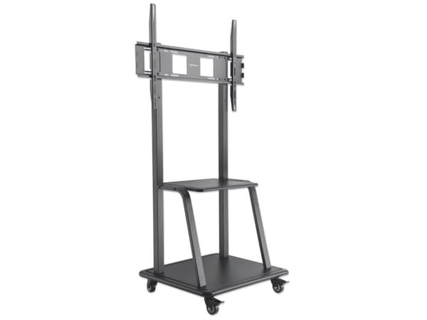 Manhattan 461665, 170 kg, 94 cm (37"), 2,54 m (100"), 800 x 400 mm, Korkeudensäätö, Musta