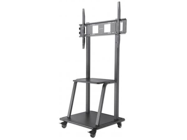 Manhattan 461665, 170 kg, 94 cm (37"), 2,54 m (100"), 800 x 400 mm, Korkeudensäätö, Musta