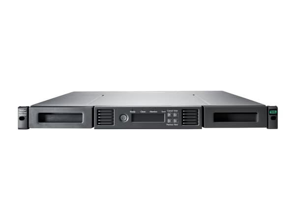 HPE StoreEver 1/8 G2 - Bandrobot - 96 TB / 240 TB - platser: 8 - inga bandenheter - kan monteras i rack - 1U - streckkodsläsare