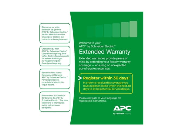 APC Extended Warranty Service Pack - Tekninen tuki - Puhelintuki - 3 vuotta - 24x7 - P/N: BE670M1, BE850G2, BR1200SI, BR1600MI, BR1600MI, BR1600SI, B