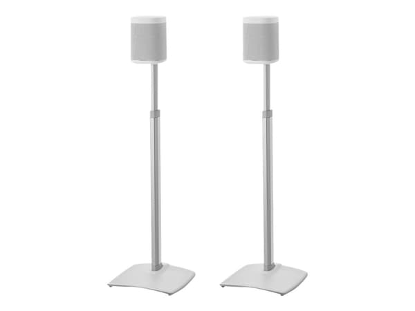 Sanus WSSA2 - Ställ - för högtalare - aluminium - vit (paket om 2) - för Sonos One, PLAY:1, PLAY:3