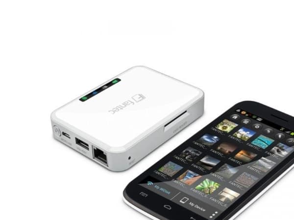 FANTEC Mobile WLAN Docking Station MWiD25-DS - Nettverksstasjon - USB 2.0 - Ethernet 10/100 / 802.11b/g/n