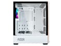 Miniatyrbilde 5 av 5: AZZA Apollo 430 - Tower - ATX - sidepanel med vindu (herdet glass) - ingen strømforsyning (ATX) - hvit - USB/lyd