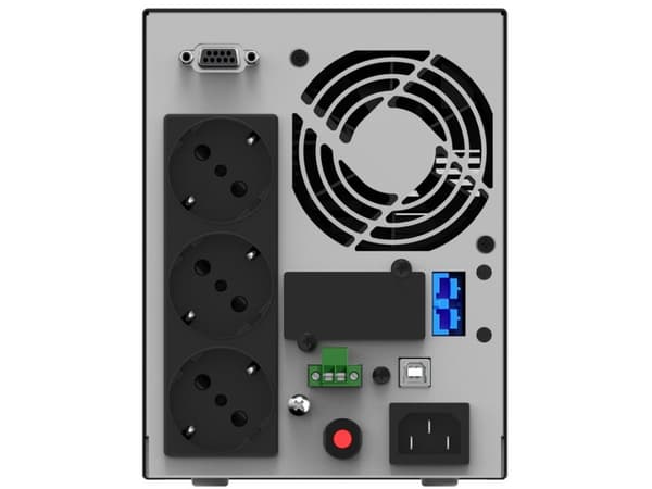 PowerWalker VFI 1000 AT - UPS - AC 80-300 V - 900 Watt - 1000 VA 9 At - RS-232, USB - lähtöliitännät: 3