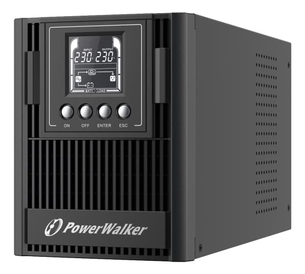PowerWalker VFI 1000 AT - UPS - AC 80-300 V - 900 Watt - 1000 VA 9 At - RS-232, USB - lähtöliitännät: 3