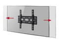 Miniatyrbilde 1 av 5: B-TECH BT8441 - Monteringssett (veggplate, 2 x grensesnittsarmer) - lav profil - for LCD-skjerm - svart - skjermstørrelse: inntil 55"