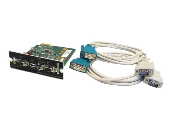 Schneider AP9624 UPS Interface Expander 2 - Adapter for fjernstyrt administrasjon - SmartSlot - RS-232 x 2