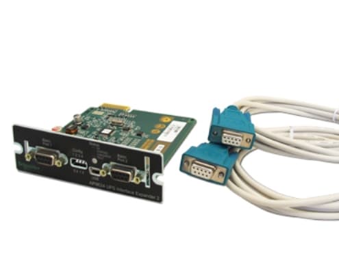 Schneider AP9624 UPS Interface Expander 2 - Adapter for fjernstyrt administrasjon - SmartSlot - RS-232 x 2