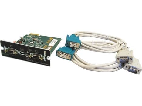 Schneider AP9624 UPS Interface Expander 2 - Adapter for fjernstyrt administrasjon - SmartSlot - RS-232 x 2