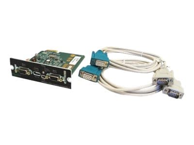 Schneider AP9624 UPS Interface Expander 2 - Adapter for fjernstyrt administrasjon - SmartSlot - RS-232 x 2