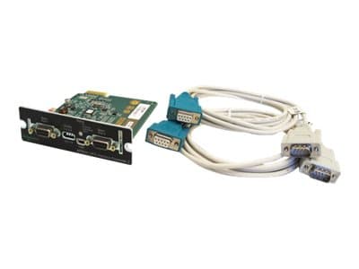 Schneider AP9624 UPS Interface Expander 2 - Adapter for fjernstyrt administrasjon - SmartSlot - RS-232 x 2