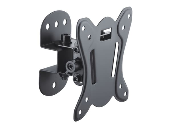 PureMounts PM-FM10-100 - Monteringssett (VESA-adapter, monteringsbrakett) - for LCD-skjerm - stål - svart - skjermstørrelse: 13"-27" - veggmonterbar