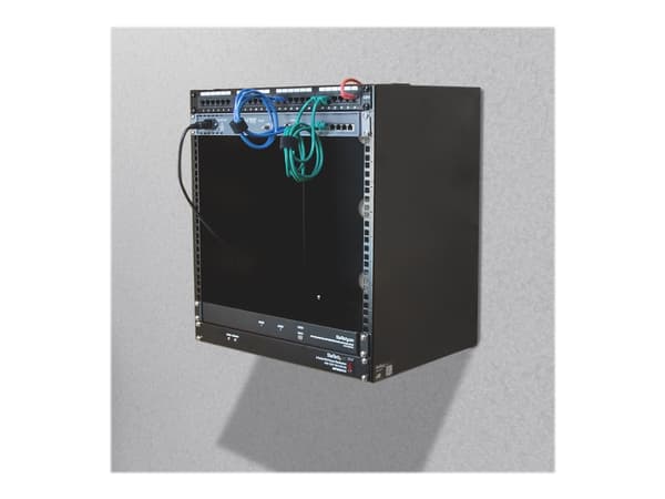 StarTech.com Wall Mount Patch Panel Rack - 15U Wall Mount Rack - 2 Post Open Frame Rack - Wall Mount Network Patch Panel (WALLMNT12) - Veggmonterings