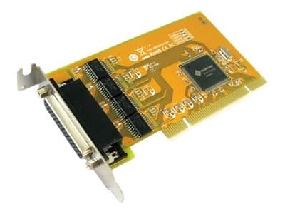 Sunix SER5056AL - Seriell adapter - PCI lav profil - RS-232 x 4 Oransje