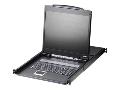 ATEN CL1316N - KVM-konsoll med KVM-svitsj - 16 porter - PS/2, USB - 19" - kan monteres i rack - 1280 x 1024 @ 75 Hz - 250 cd/m² - 1000:1 - 5 ms - 1U