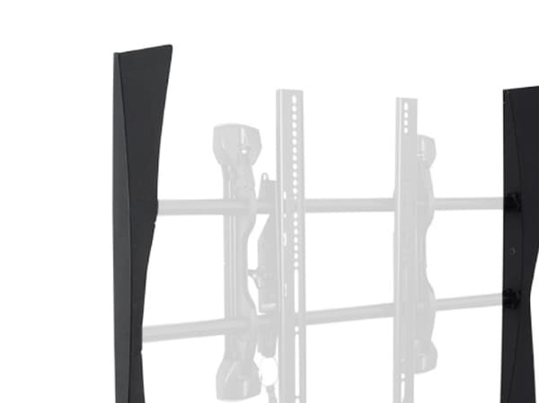 Chief Fusion FCA106 - Komponenter for montering (2 sidedeksler) - for flatpanel - svart - veggmonterbar