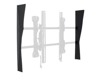 Chief Fusion FCA106 - Komponenter for montering (2 sidedeksler) - for flatpanel - svart - veggmonterbar