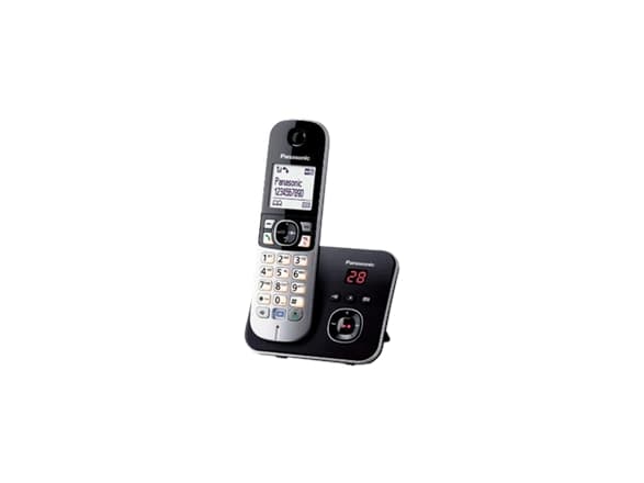 Panasonic KX-TG6821FXB, DECT telefon, Trådløst håndsett, Høyttalertelefon, Sort, Sølv