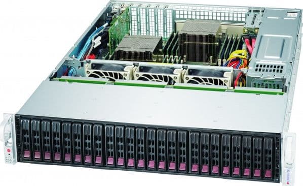 Supermicro SC216 BE1C4-R1K23LPB - Rackmonterbar 2U - forbedret og utvidet ATX - SATA/SAS - hot-swap 1200 watt - svart
