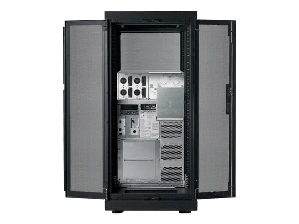 APC NetShelter SX - Rack - svart - 24U - 19" - TAA-kompatibel - för P/N: SURT15KRMXLT-1TF10K, SURT15KRMXLT-TF5, SURT20KRMXLT-1TF10K, SURT20KRMXLT-TF5