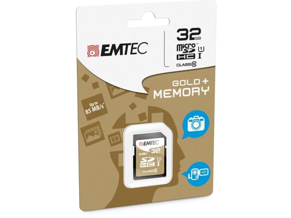EMTEC Gold+ - Flash-minneskort - 32 GB - Class 10 - SDHC