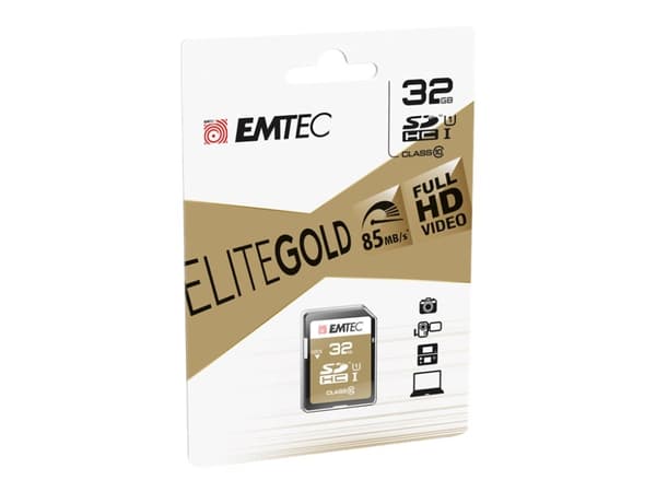 EMTEC Gold+ - Flash-minneskort - 32 GB - Class 10 - SDHC